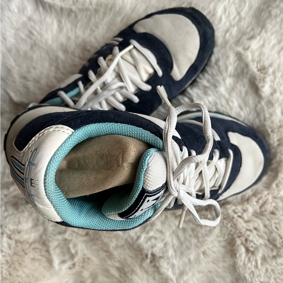 Dada Supreme Navy Suede & White Fabric Retro Style Sneakers.  Size 7.5 - Picture 3 of 13